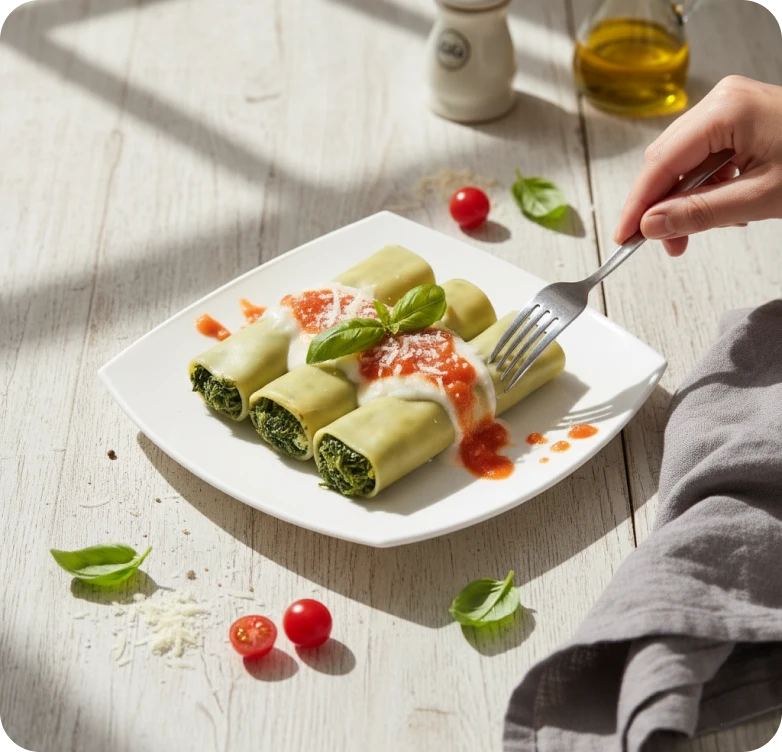 Spinach & Ricotta Cannelloni