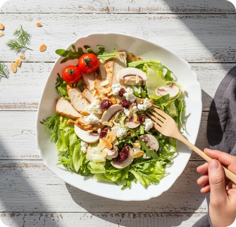 Chicken & Goat Cheese Salad